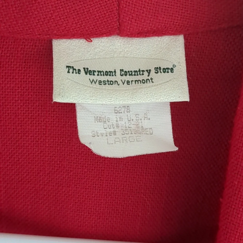 Large The Vermont Country Store Open Front Jacket - Picture 3 of 13